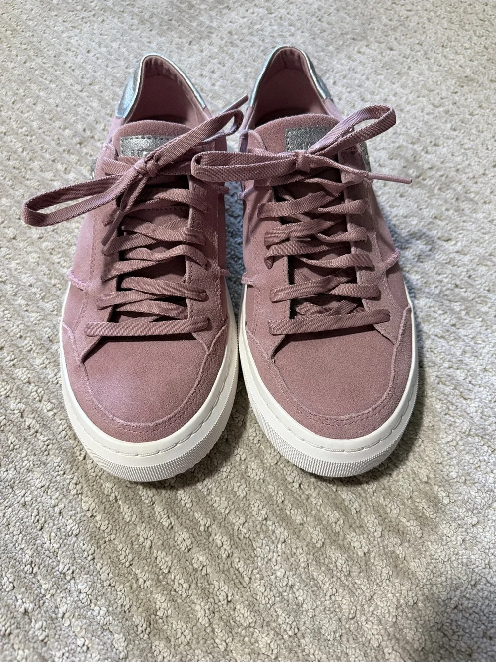 Women’s UGGS Dusty Pink Suede Low-Top Sneakers